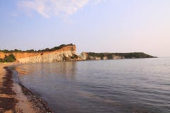 Gerakas beach and cliffs on the island of zakynthos stock image Gerakas beach and cliffs on the island of zakynthos stock image