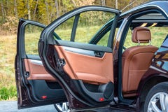 German Luxurious Sedan Car Xxl Sunroof Red Brown Leather