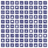 100 geschiedenispictogrammen geplaatst grunge saffier Stock Fotografie 100 geschiedenispictogrammen geplaatst grunge saffier Stock Fotografie