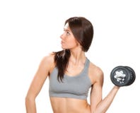 Geschiktheidsvrouw met perfecte atletische lichaam en abs training royalty-vrije stock afbeelding Geschiktheidsvrouw met perfecte atletische lichaam en abs training royalty-vrije stock afbeelding