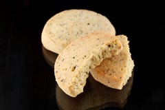 Geschmackvolles Plätzchen mit Lavendel lizenzfreie stockfotografie Geschmackvolles Plätzchen mit Lavendel lizenzfreie stockfotografie
