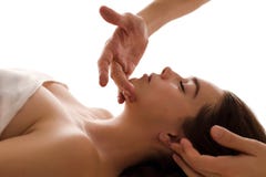 Gesichts-Massage-Nahaufnahme einer Frau im Badekurort stockfoto Gesichts-Massage-Nahaufnahme einer Frau im Badekurort stockfoto
