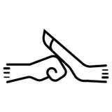 Gesto que lucha con dos la línea fina puños libre illustration Gesto que lucha con dos la línea fina puños libre illustration