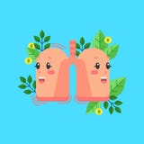 Gesunder Lungecharakter, Begriffsvektorillustration Menschliche Gesundheit und Atmungssystem lizenzfreie abbildung Gesunder Lungecharakter, Begriffsvektorillustration Menschliche Gesundheit und Atmungssystem lizenzfreie abbildung