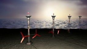 Gezeiten- Seeenergie, Konzept vektor abbildung Gezeiten- Seeenergie, Konzept vektor abbildung