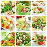 Gezonde saladescollage Gezonde saladescollage