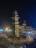 GHANTAGHAR BIRGUNJ NEPAL A SADOW I W PEŁNI SKUPIAJĄCY SIĘ wizerunek fotografia stock GHANTAGHAR BIRGUNJ NEPAL A SADOW I W PEŁNI SKUPIAJĄCY SIĘ wizerunek fotografia stock