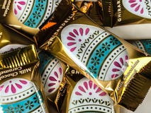 Ghirardelli Milk Chocolate Caramel Egg Easter Candy Stock Photo Ghirardelli Milk Chocolate Caramel Egg Easter Candy Stock Photo