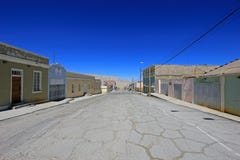 Ghost town Chuquicamata, Chile royalty free stock photos Ghost town Chuquicamata, Chile royalty free stock photos