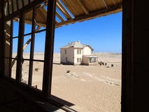 Ghost town Kolmanskop - view in the desert - Namibia Africa royalty free stock images Ghost town Kolmanskop - view in the desert - Namibia Africa royalty free stock images