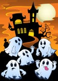 Haunted House and Ghosts stock illustration. Illustration of images ...