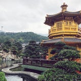 Giardino di Nan Lian, Hong Kong fotografia stock libera da diritti Giardino di Nan Lian, Hong Kong fotografia stock libera da diritti