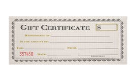 Gift Certificate Stock Images Gift Certificate Stock Images