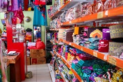Gift shop in Banjarmasin, with a variety of local specialty products royalty free stock photos Gift shop in Banjarmasin, with a variety of local specialty products royalty free stock photos