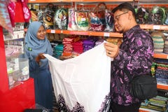 Gift shop in Banjarmasin, with a variety of local specialty products stock images Gift shop in Banjarmasin, with a variety of local specialty products stock images