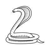 Giftig Cobraserpent stock illustratie Giftig Cobraserpent stock illustratie