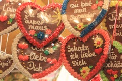 Ginger Bread In The Xmas Market Royalty Free Stock Images Ginger Bread In The Xmas Market Royalty Free Stock Images