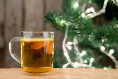 Ginger tea in a cup on wooden background royalty free stock image Ginger tea in a cup on wooden background royalty free stock image