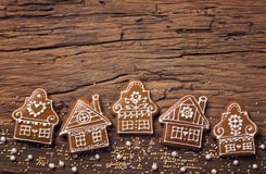 Gingerbread home cookies Royalty Free Stock Images Gingerbread home cookies Royalty Free Stock Images