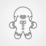 Gingerbread vector icon sign symbol stock illustration Gingerbread vector icon sign symbol stock illustration