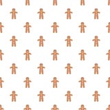 Gingerbread man pattern seamless vector vector illustration Gingerbread man pattern seamless vector vector illustration