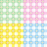 gingham kwiecisty wzór bezszwowego gingham kwiecisty wzór bezszwowego