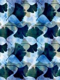 Ginkgo leaves - decorative composition on watercolor background. vector illustration Ginkgo leaves - decorative composition on watercolor background. vector illustration