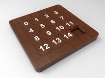 Gioco dello scorrevole di numero illustrazione vettoriale Gioco dello scorrevole di numero illustrazione vettoriale