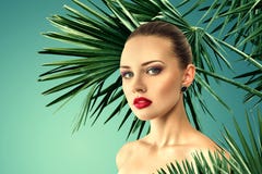 Giovane bella donna Immagini Stock Giovane bella donna Immagini Stock