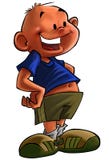 Giovane fumetto del ragazzo illustrazione di stock Giovane fumetto del ragazzo illustrazione di stock