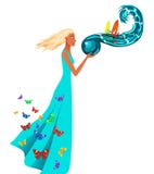 Girl And The Sea Stock Photos Girl And The Sea Stock Photos