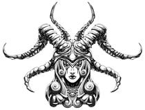 Girl Demon Royalty Free Stock Photos Girl Demon Royalty Free Stock Photos