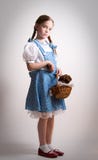 Girl dressed up as Dorothy from Oz