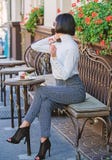 Girl fashionable lady with smartphone. Pleasant time and leisure. Relax and coffee break. Happy to hear you. Woman royalty free stock photo Girl fashionable lady with smartphone. Pleasant time and leisure. Relax and coffee break. Happy to hear you. Woman royalty free stock photo