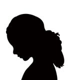 Girl Head Silhouette, Vector Stock Vector - Illustration of toddler ...