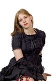 Girl In Black Lacy Dress Royalty Free Stock Photo Girl In Black Lacy Dress Royalty Free Stock Photo