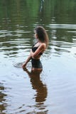 Girl In The Lake Royalty Free Stock Photography