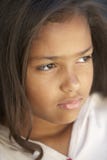 Girl Looking Thoughtful stock photography Girl Looking Thoughtful stock photography