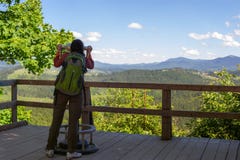 Girl in the mountains royalty free stock photo Girl in the mountains royalty free stock photo