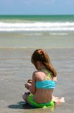 Girl On Beach Royalty Free Stock Photography