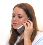 Girl On Cell Stock Photos Girl On Cell Stock Photos
