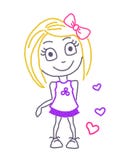 girl picture, tee shirt print vector illustration girl picture, tee shirt print vector illustration