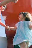 Girl Playing Ring Around The Rosy Stock Photography Girl Playing Ring Around The Rosy Stock Photography