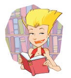 Girl Reading Book Royalty Free Stock Image