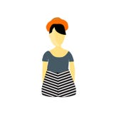 Girl vector vector sign and symbol isolated on white background, Girl vector logo concept stock illustration Girl vector vector sign and symbol isolated on white background, Girl vector logo concept stock illustration