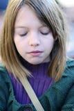 Girl With Eyes Closed Royalty Free Stock Image Girl With Eyes Closed Royalty Free Stock Image