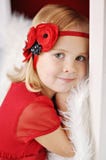 Girl With Flower Headband Stock Image