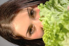 Girl With Fresh Salad 3 Royalty Free Stock Image Girl With Fresh Salad 3 Royalty Free Stock Image