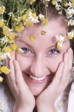 Girl With Herbs Stock Photography Girl With Herbs Stock Photography