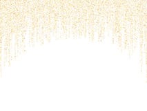 Girlandgränsguld blänker vektorbakgrundsillustrationen royaltyfri illustrationer Girlandgränsguld blänker vektorbakgrundsillustrationen royaltyfri illustrationer